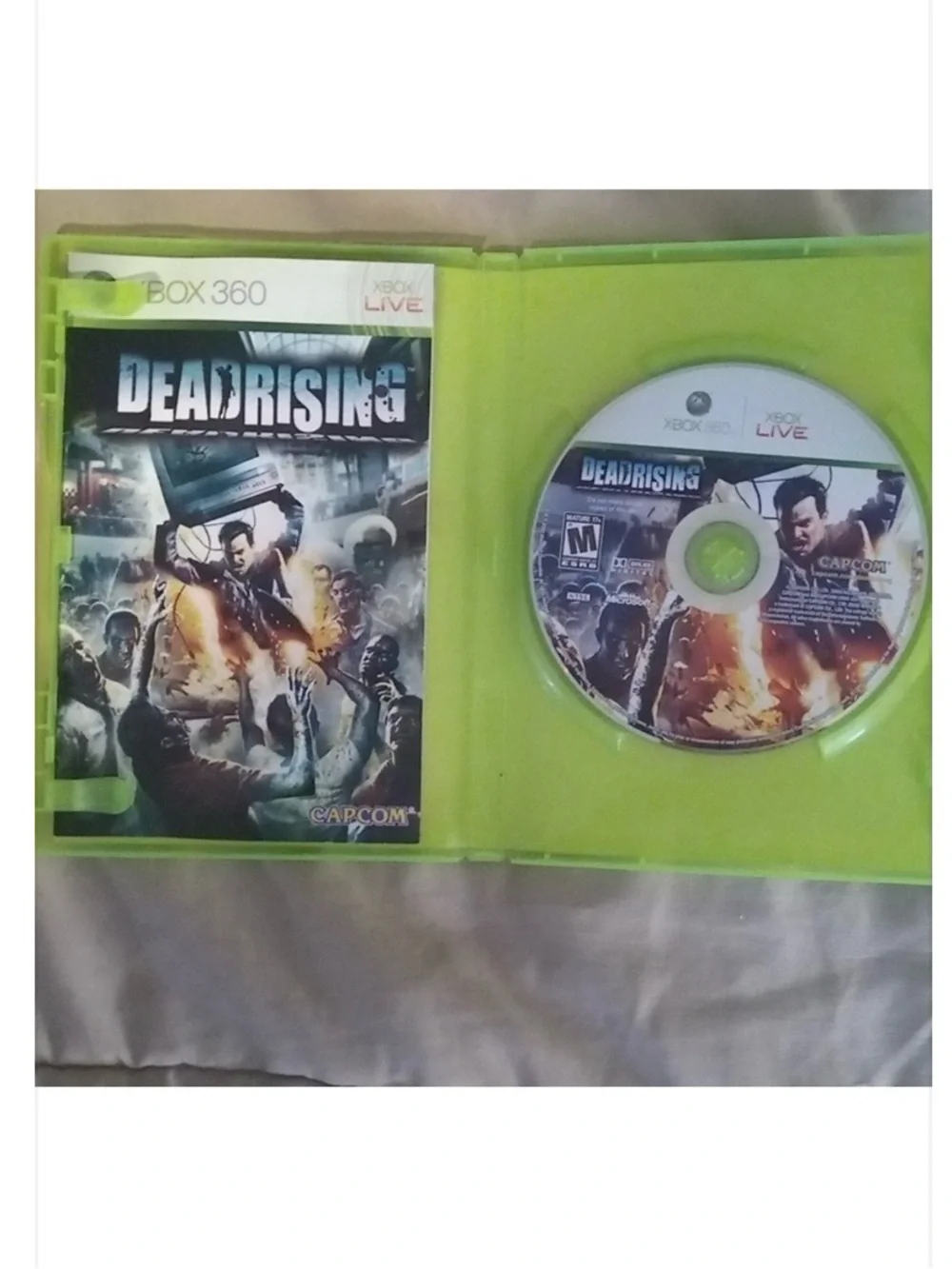DEADRISING XBOX 360 Video Game 2006 Y2K Capcom/Microsoft PLAYS FINE M For Mature
